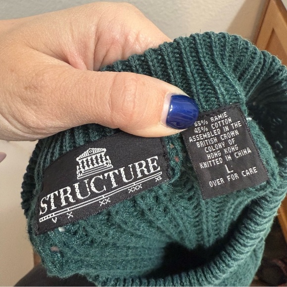 Vintage Structure Chunky Knit Sweater - Size Large - Picture 3 of 4
